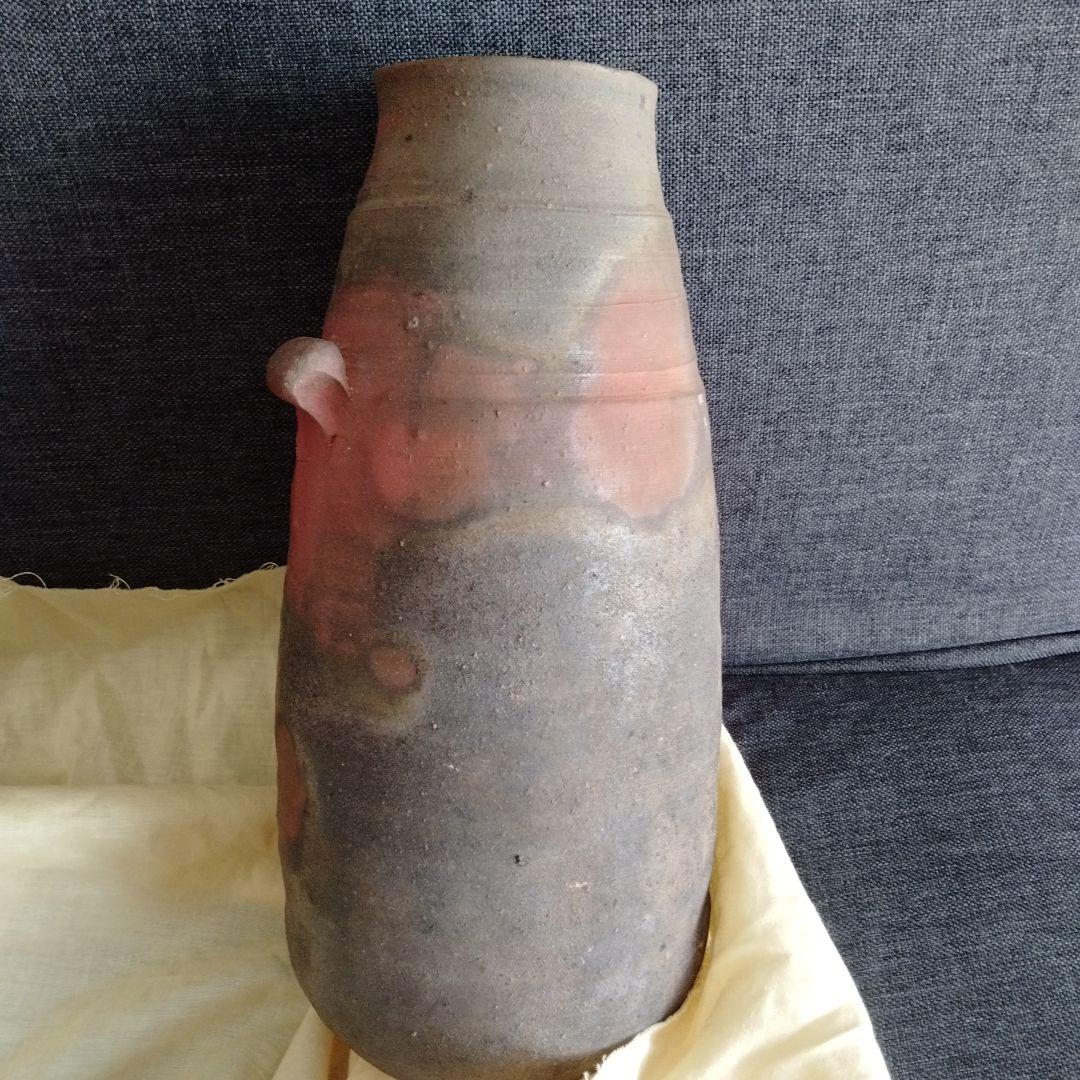 【武田真】備前焼　花入　備前花入　箱付き