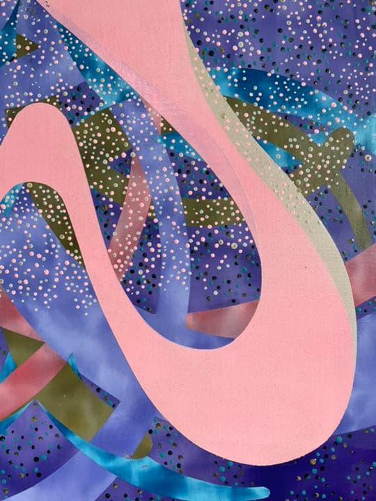 油絵　現代アート　愛　作者あんどうまさひろ　油彩画