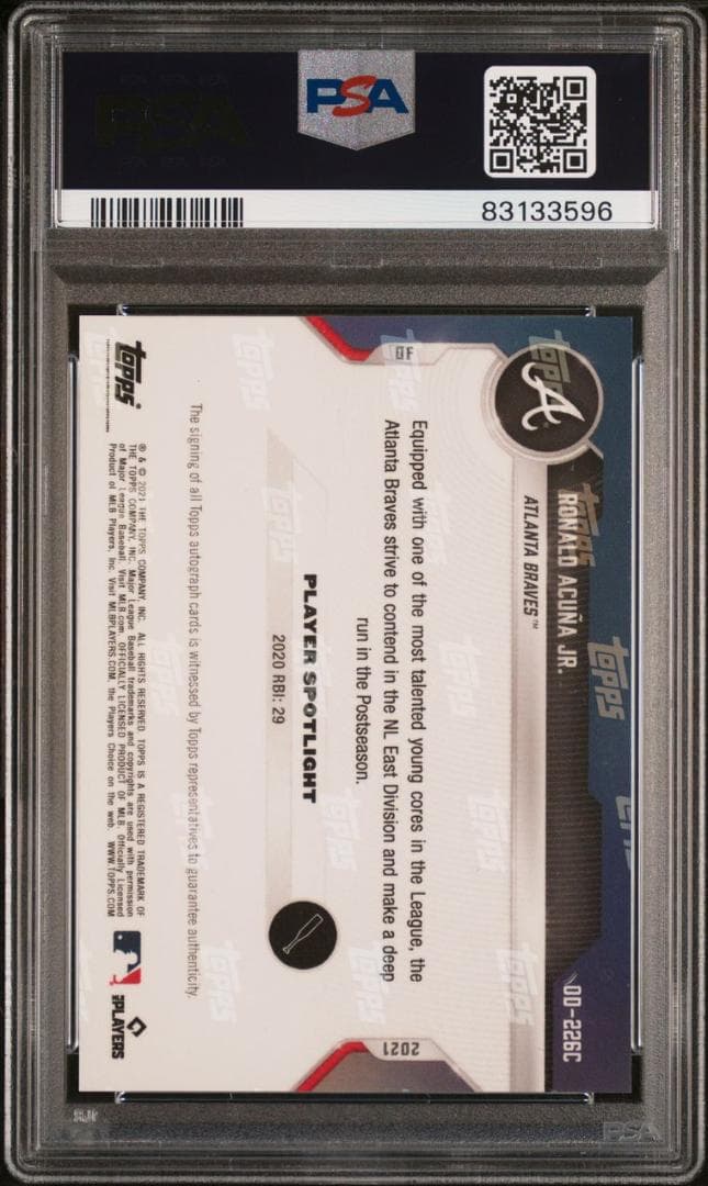 【希少24時間限定販売】Ronald Acuna Jr. _直筆サイン_鑑定品