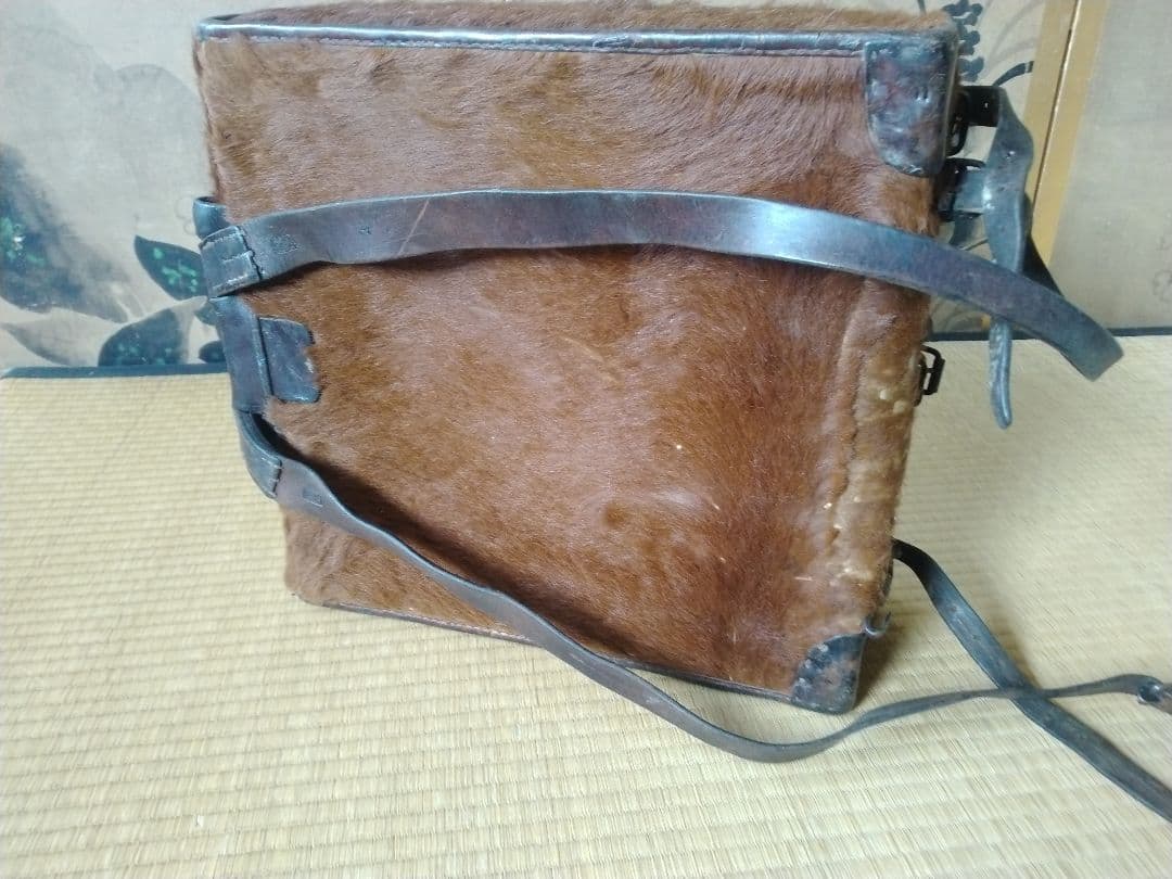 1940年代頃スイス軍馬毛リュック　ミリタリー　ディスプレイ　ナイジェルクーボン