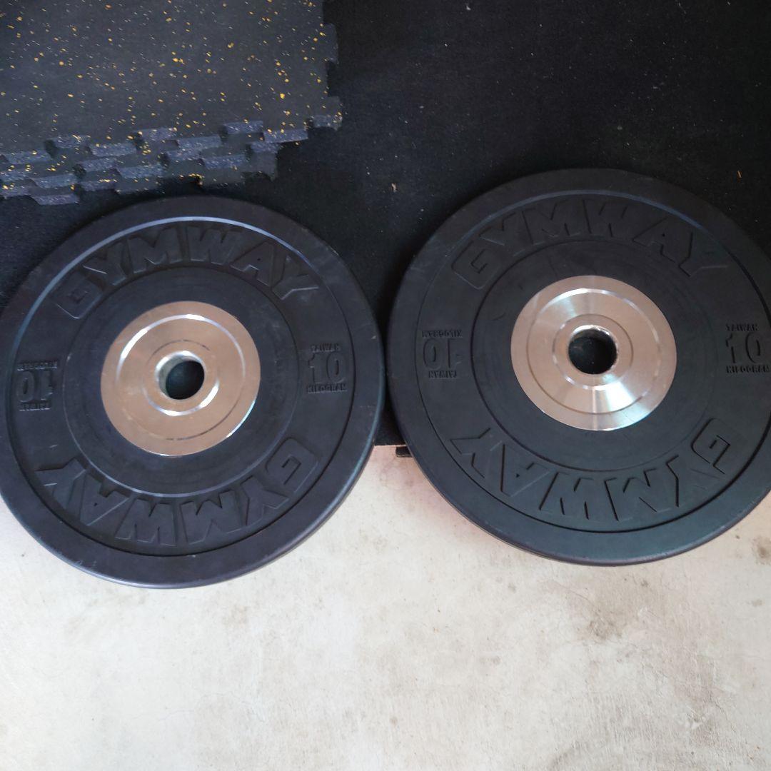 ブルー　購入不可　GYMWAY 10kg バーベルプレート(２枚セット)