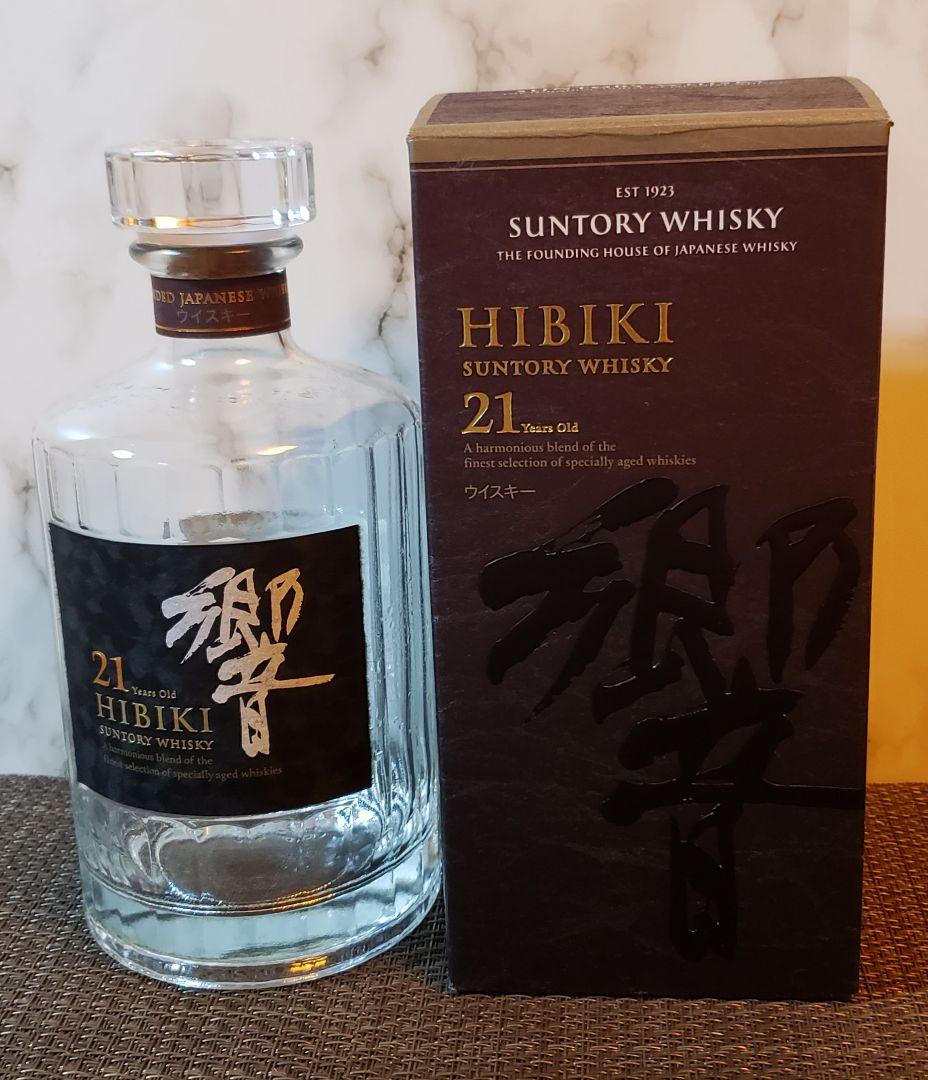 サントリー　響21年　空瓶　化粧箱