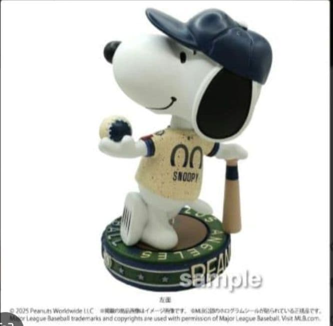 #2025 スヌーピー ドジャース ボブルヘッド 2体セット それぞれ限定500