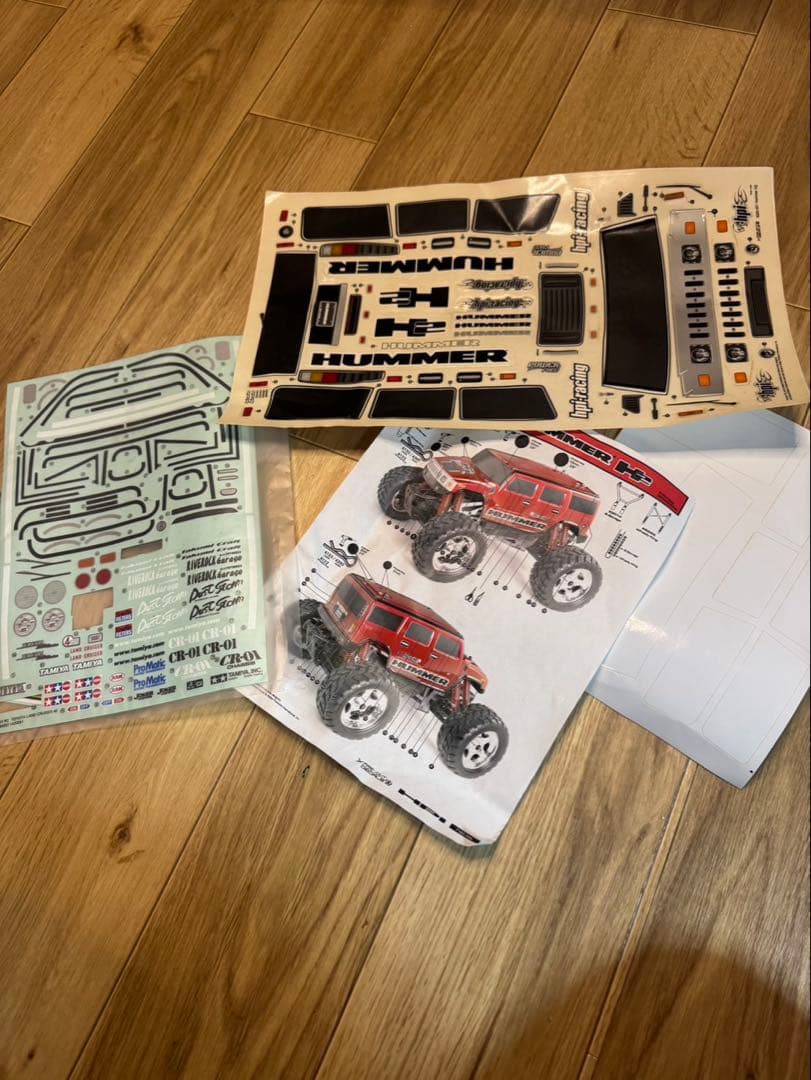 タミヤ　ランドクルーザー40&ハマーH2クリアボディ