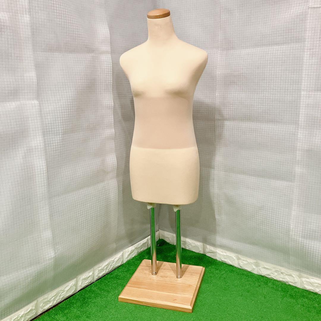 美品 エコボディ SUN トルソー 木製台 和装 着付け マネキン 調整可能