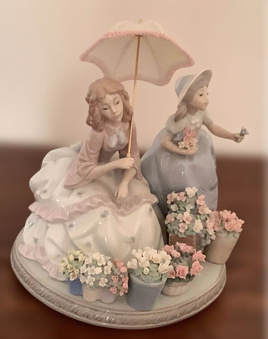 リヤドロ　花売りの姉妹　Vendiendo flores 5537 美品