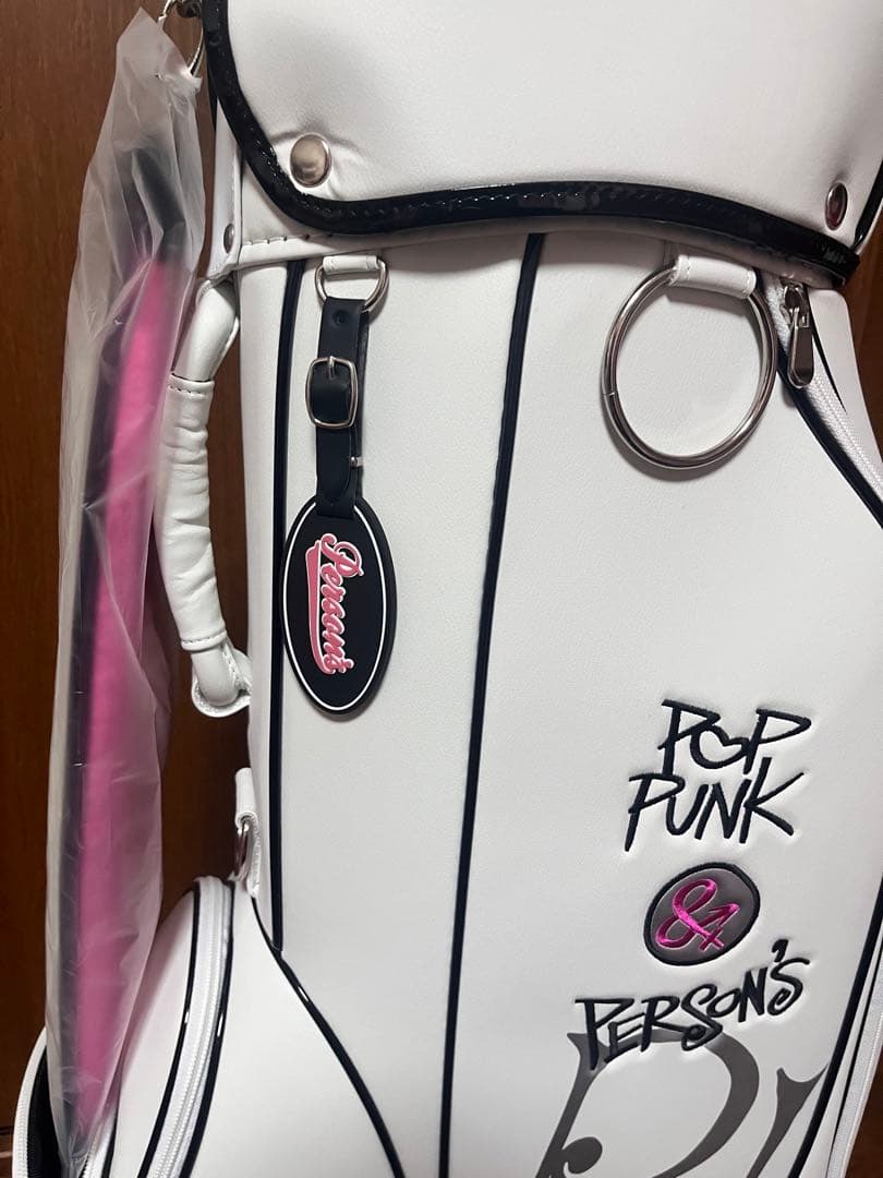 【新品未使用】PERSON'S レディース用　キャディーバッグ 白 ピンク 黒