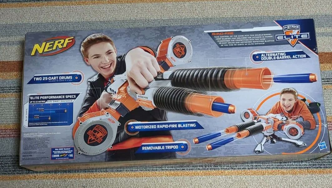 NERF Nストライクエリートリノファイア 電動ダブルバレル(トイザらス限定品)