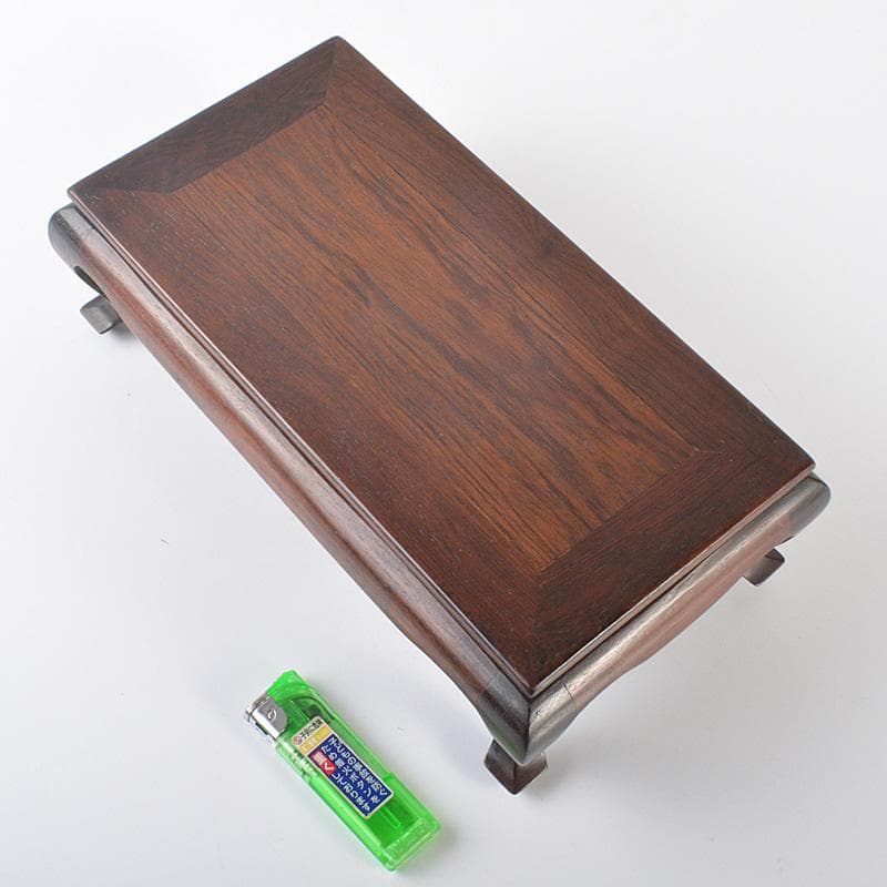 中国　唐木花梨製　平卓　飾台　香炉台　V　R6588E