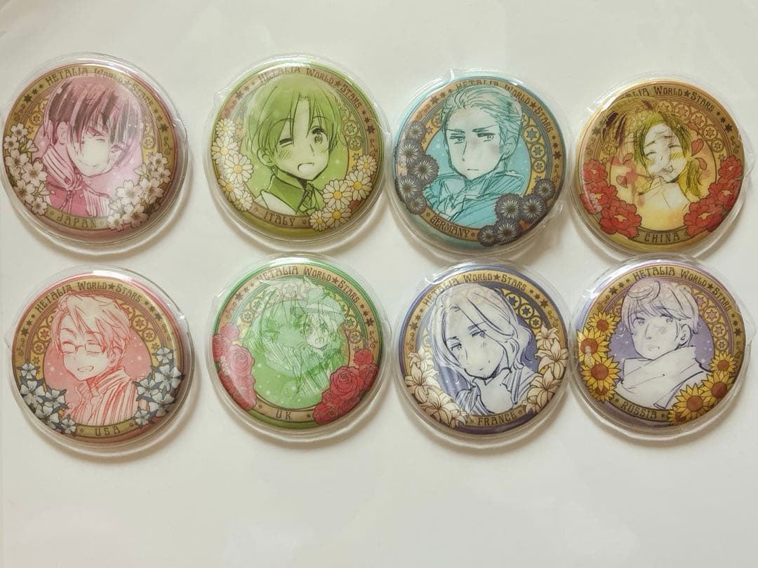 ヘタリア チェンジング缶バッジ ミュージアム 全種コンプリート