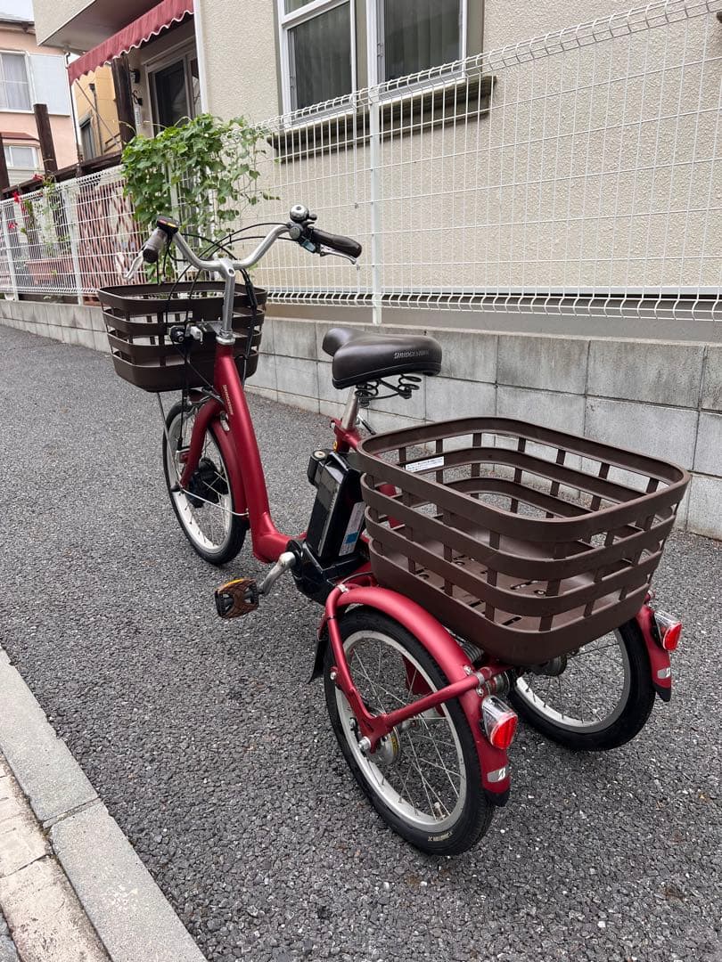 【格安・条件付き値下げあり】ブリヂストン電動アシスト3輪自転車