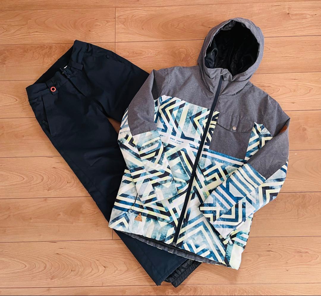 クイックシルバー QUIKSILVER スノーボード ウェア 上下セット キッズ