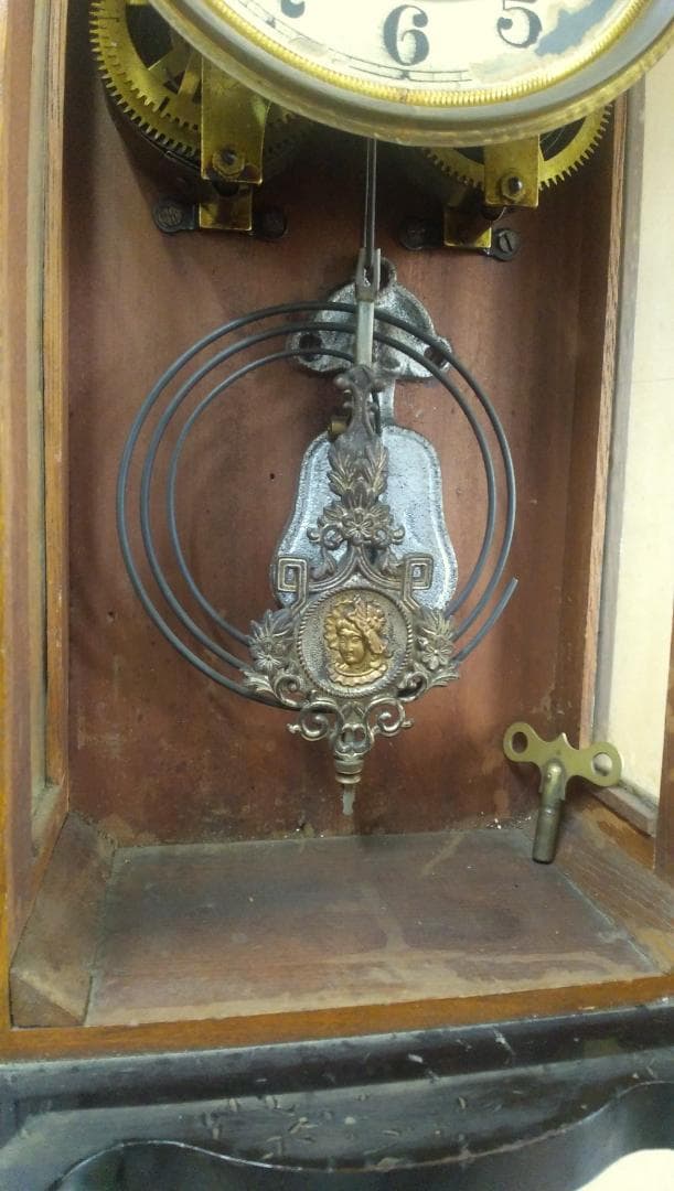 古い柱時計    ⑬