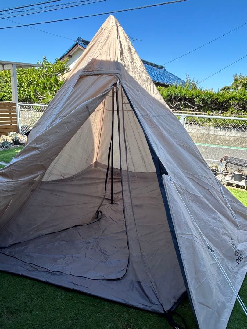 NAOKI　　DOD ワンポールテントＭ　専用グランドシート付