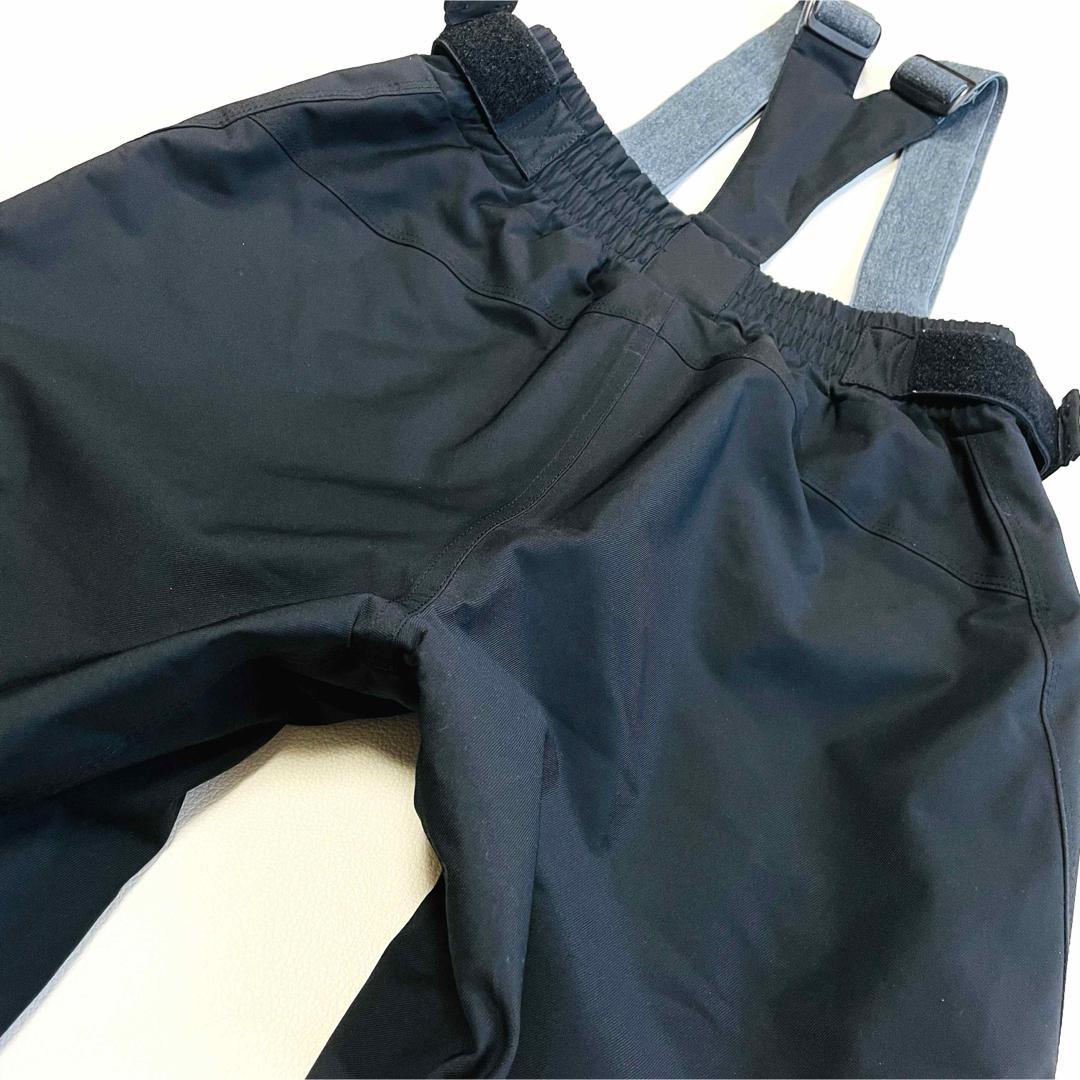 6647【美品】デサント　ビブパンツ　スキーウェア　中綿入り　ヒートナビ　黒