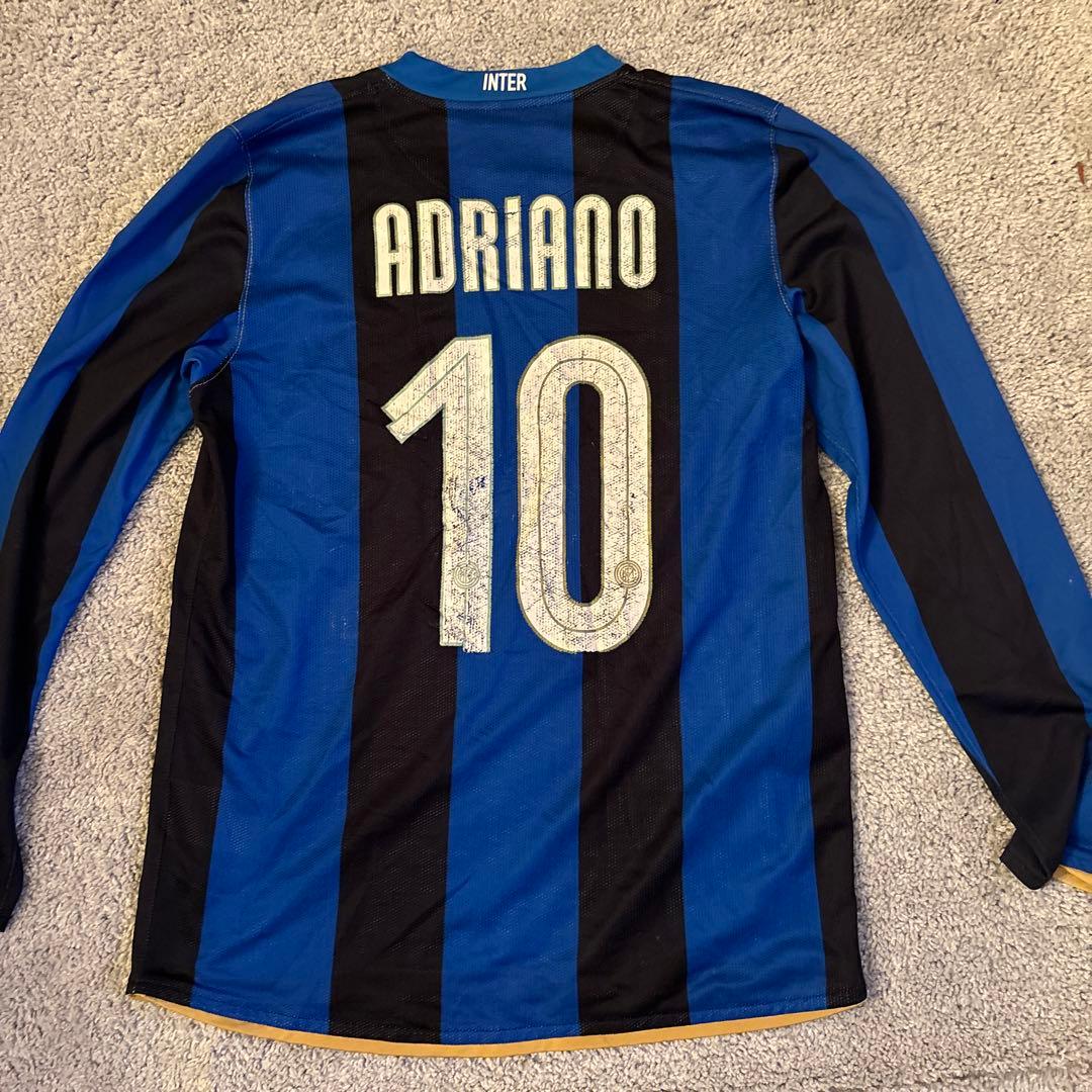 Nike インテル2008/2009 長袖ユニホーム　アドリアーノ１０番