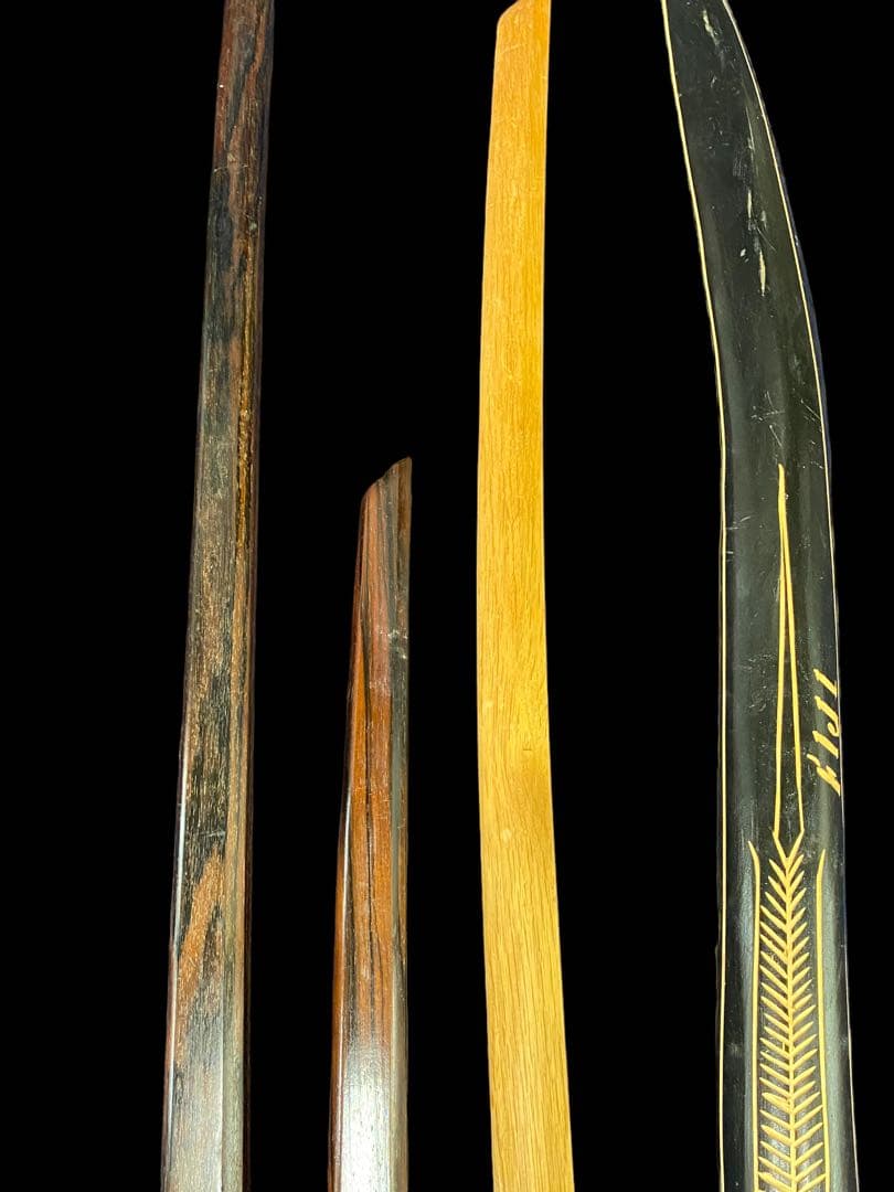 E 木刀　3本　その他1本　まとめ売り　黒檀