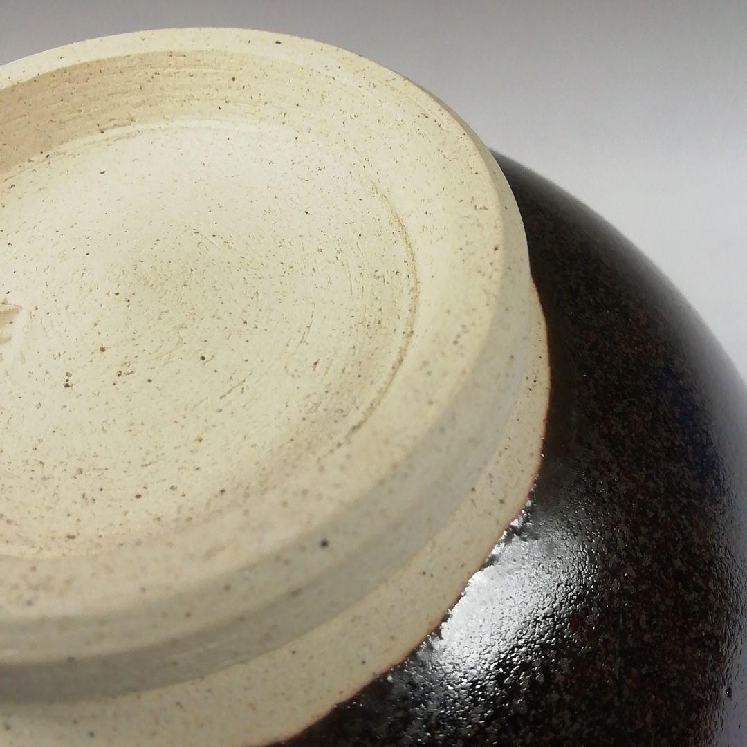 Ｔ４９９　茶碗　『金彩　藤』『膳所焼』『淡海ぜぜ　陽炎園造』共箱　抹茶碗　茶道具