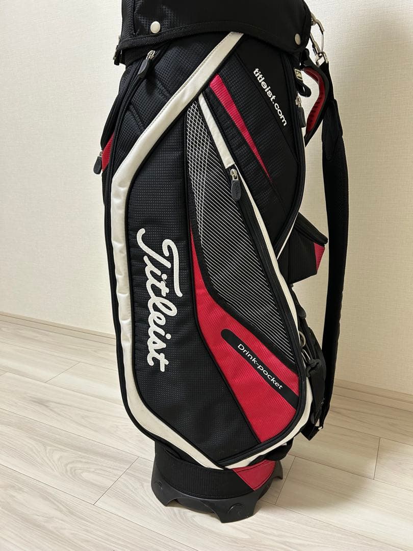 Titleist ゴルフバッグ・キャディバッグ 黒/赤
