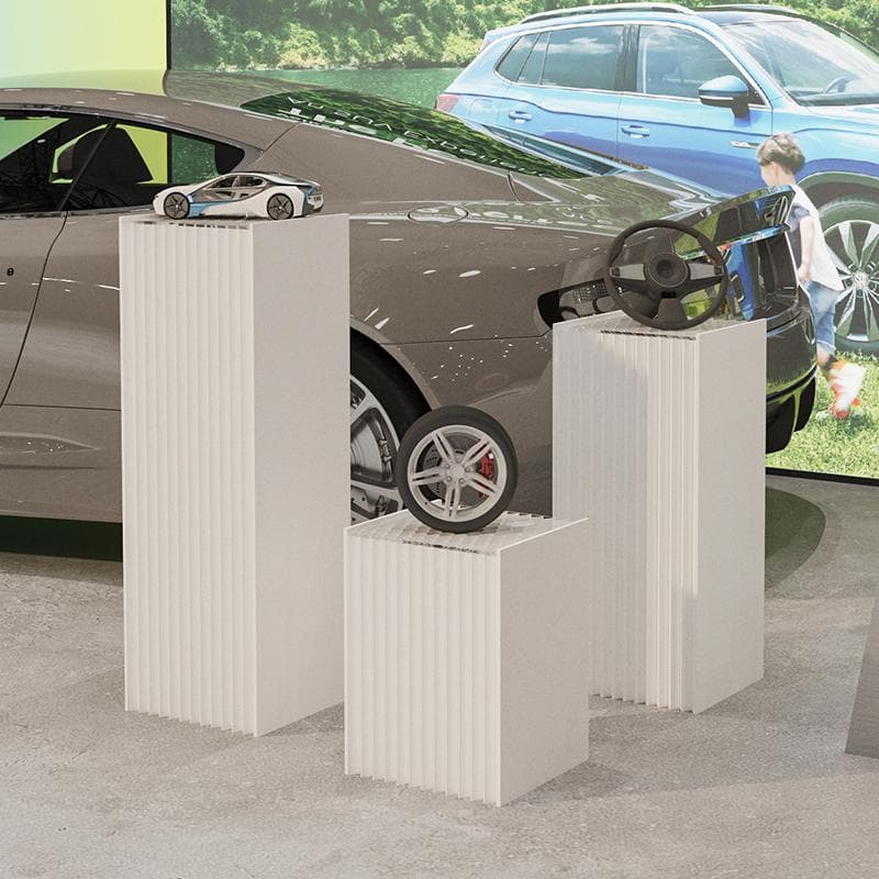 ディスプレイスタンド高さ78㎝長さ50㎝展示台 陳列台 組立不要 展示会イベント