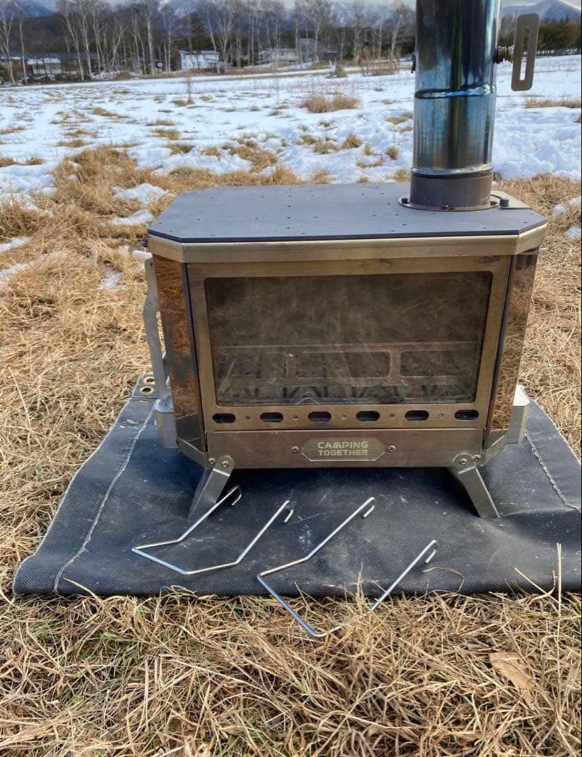 キャンピング　トゥギャザー　ミョルニル2次燃焼焚き火台　チタン　フルセット