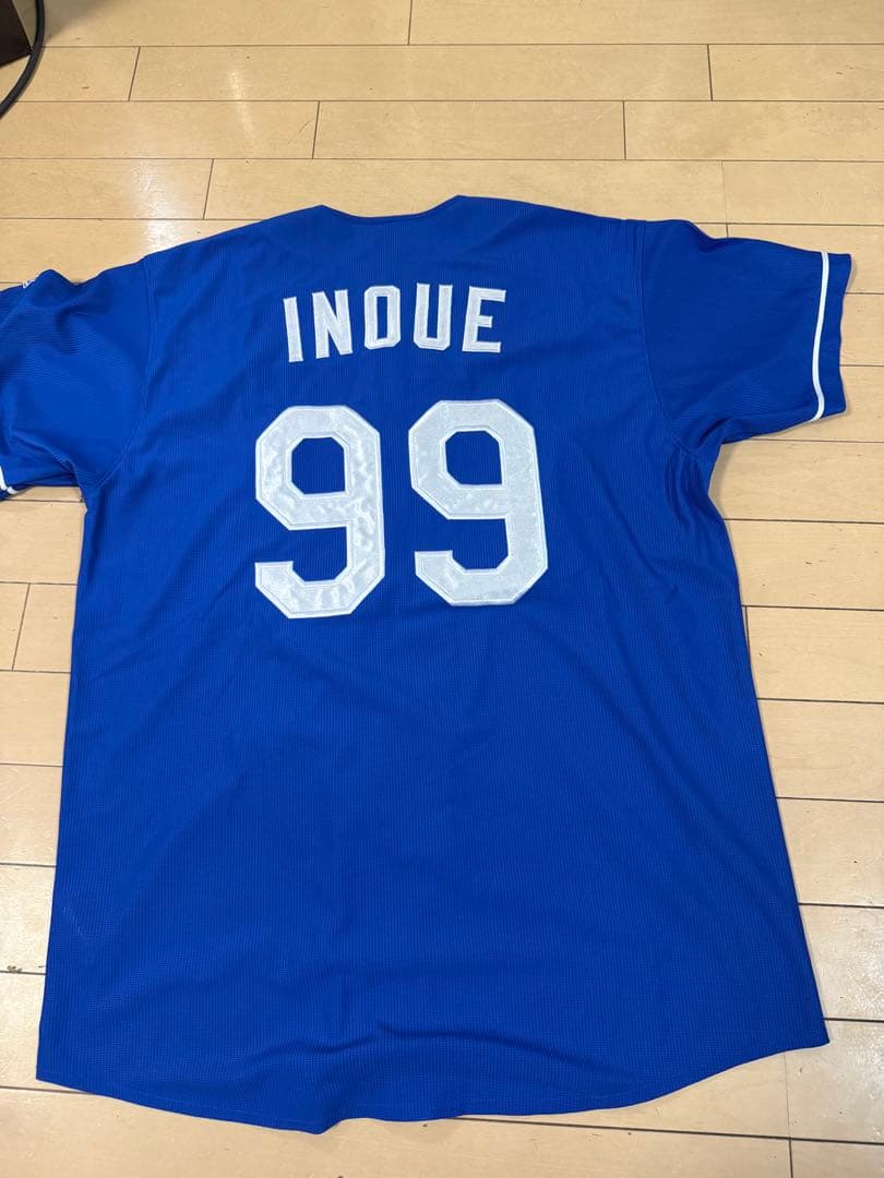 【美品】井上一樹99 刺繍 レプリカユニフォーム Lビジター 中日ドラゴンズ