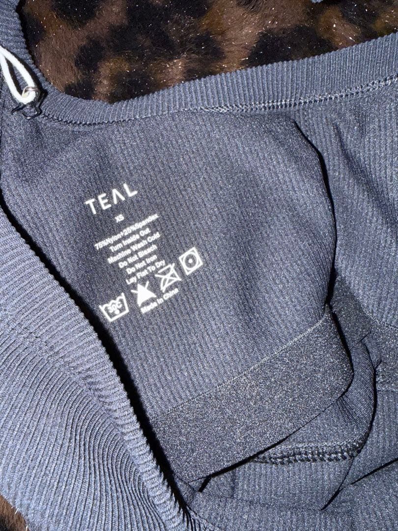 TEAL ブラック ヨガウェア XS ホルターネック オールインワン