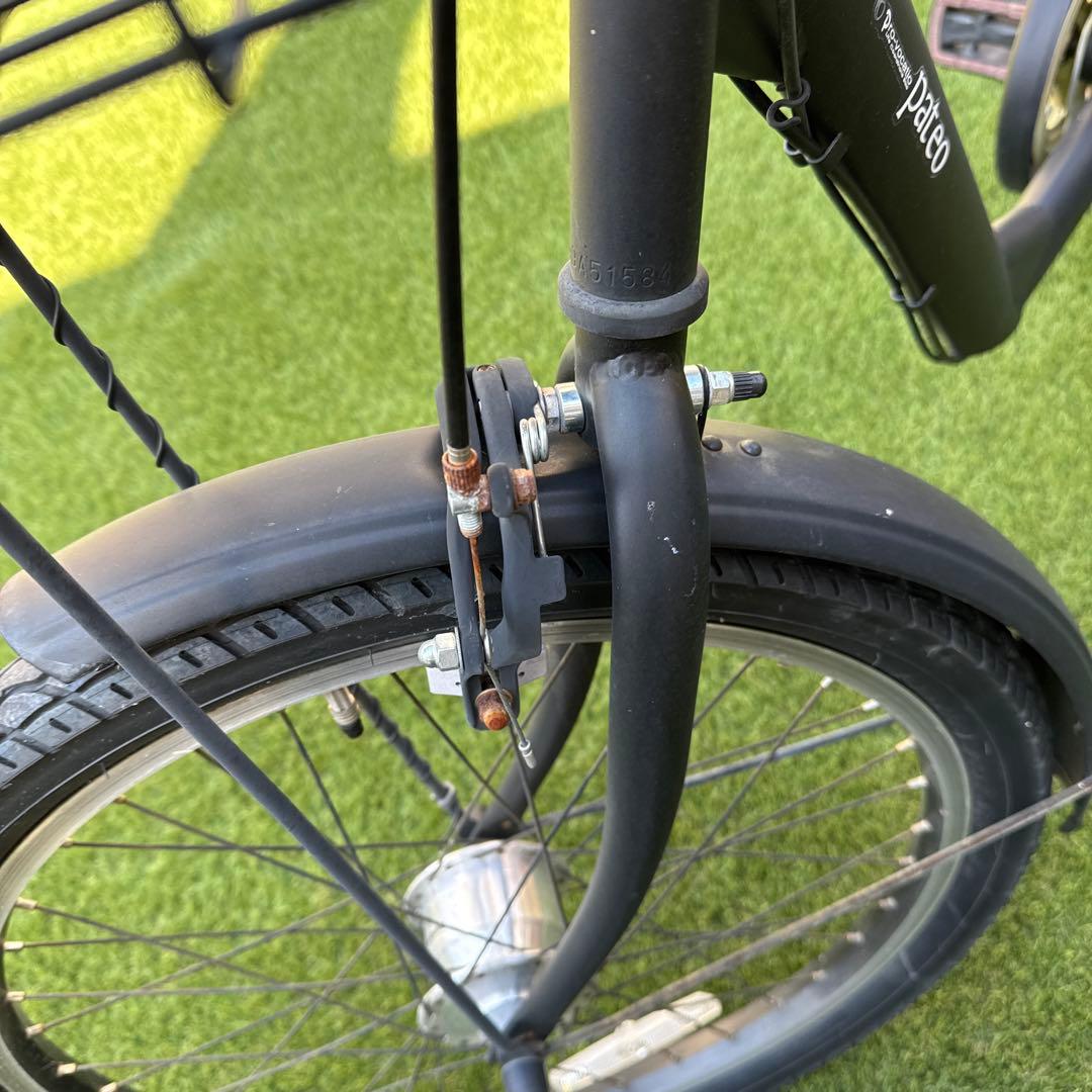 パテオ シティサイクル チャイルドシート付き ブラック