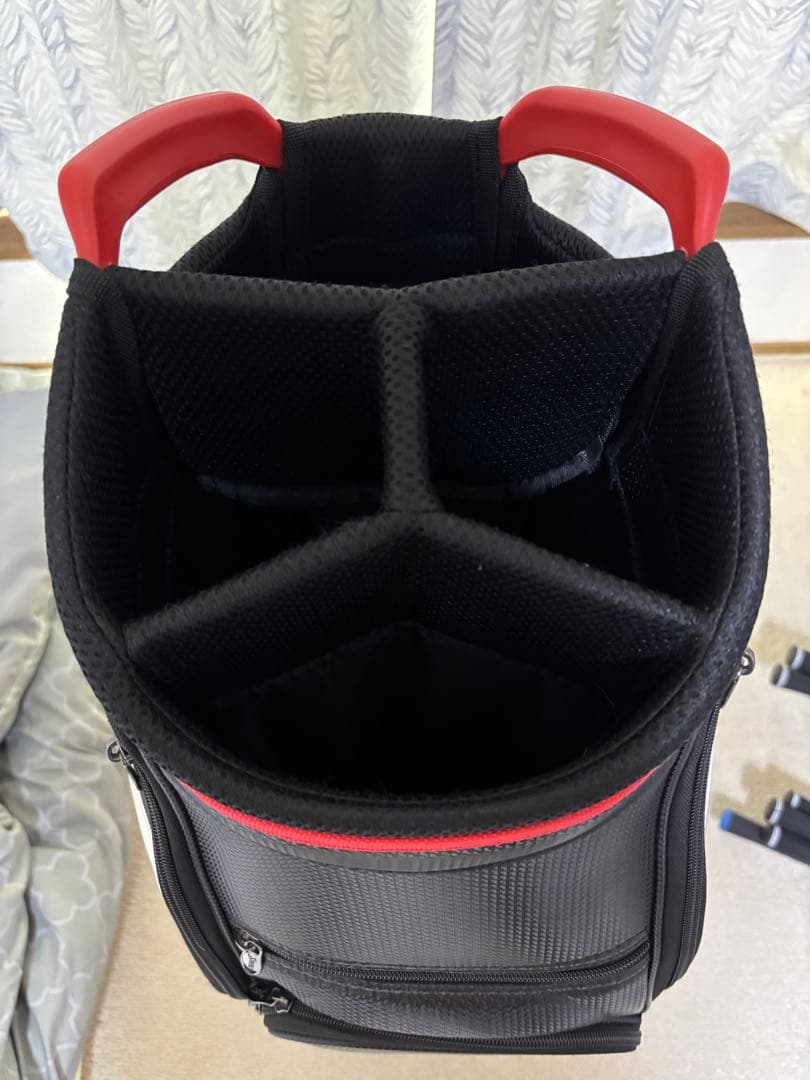 Srixon キャディバッグ ブラック/レッドGGC-S166 9.5型美品