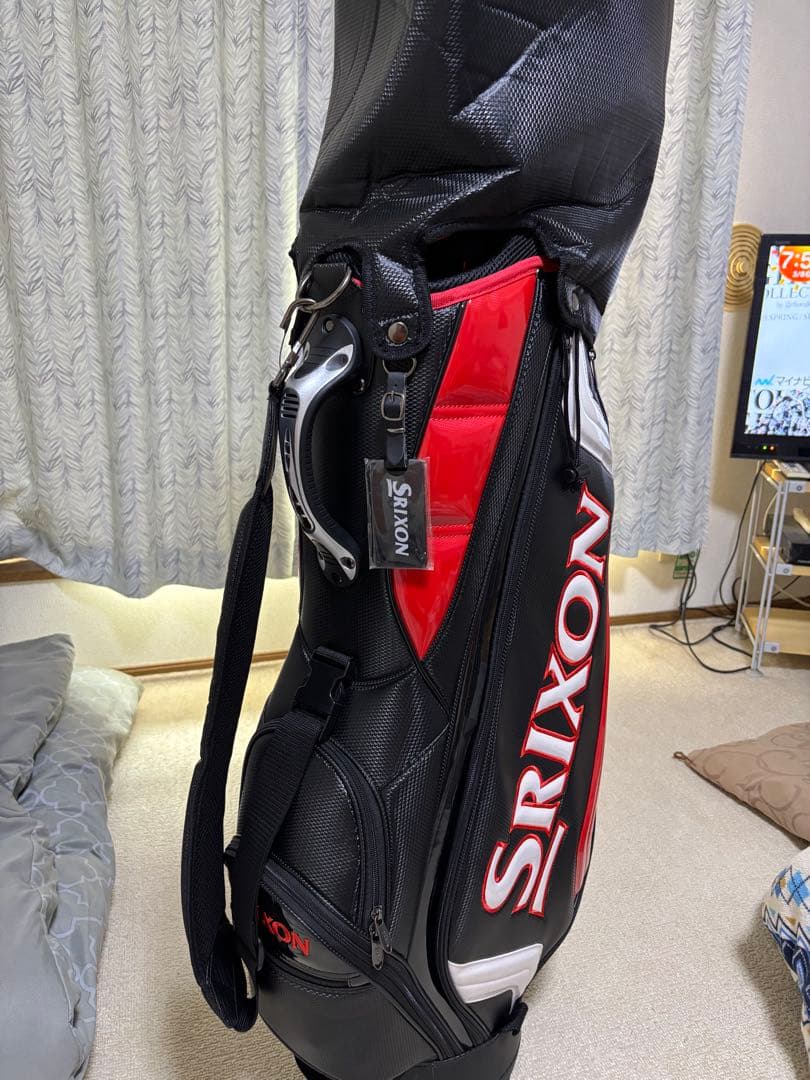 Srixon キャディバッグ ブラック/レッドGGC-S166 9.5型美品