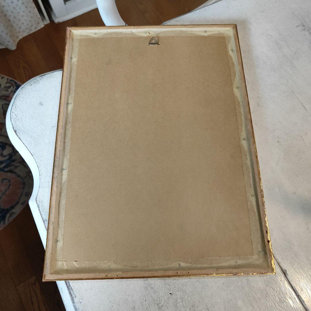 ボタニカルアート 植物画 アンティークフレーム入り