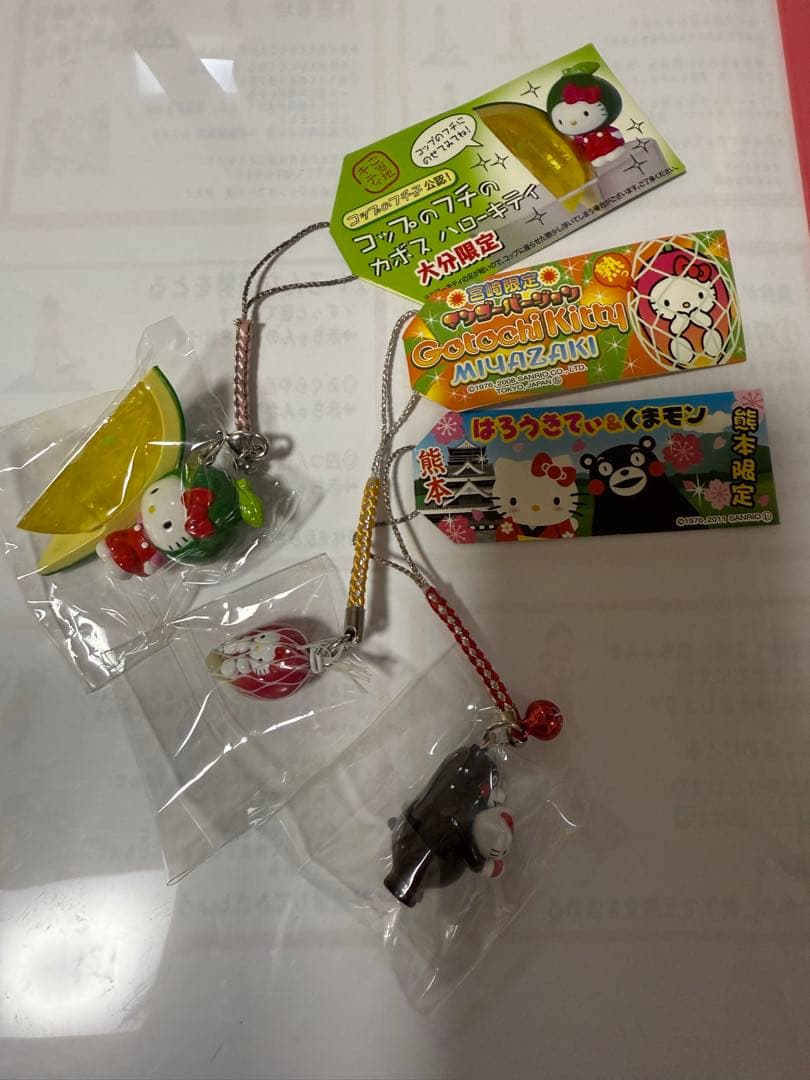 d*2様 激レア 限定キティ かぼす コップのフチ子さん