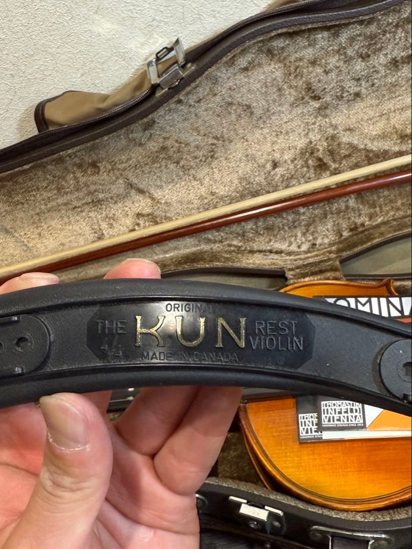 【送料込み】ハルシュタット　バイオリン 本体 ケース付き　付属品あり　4／4
