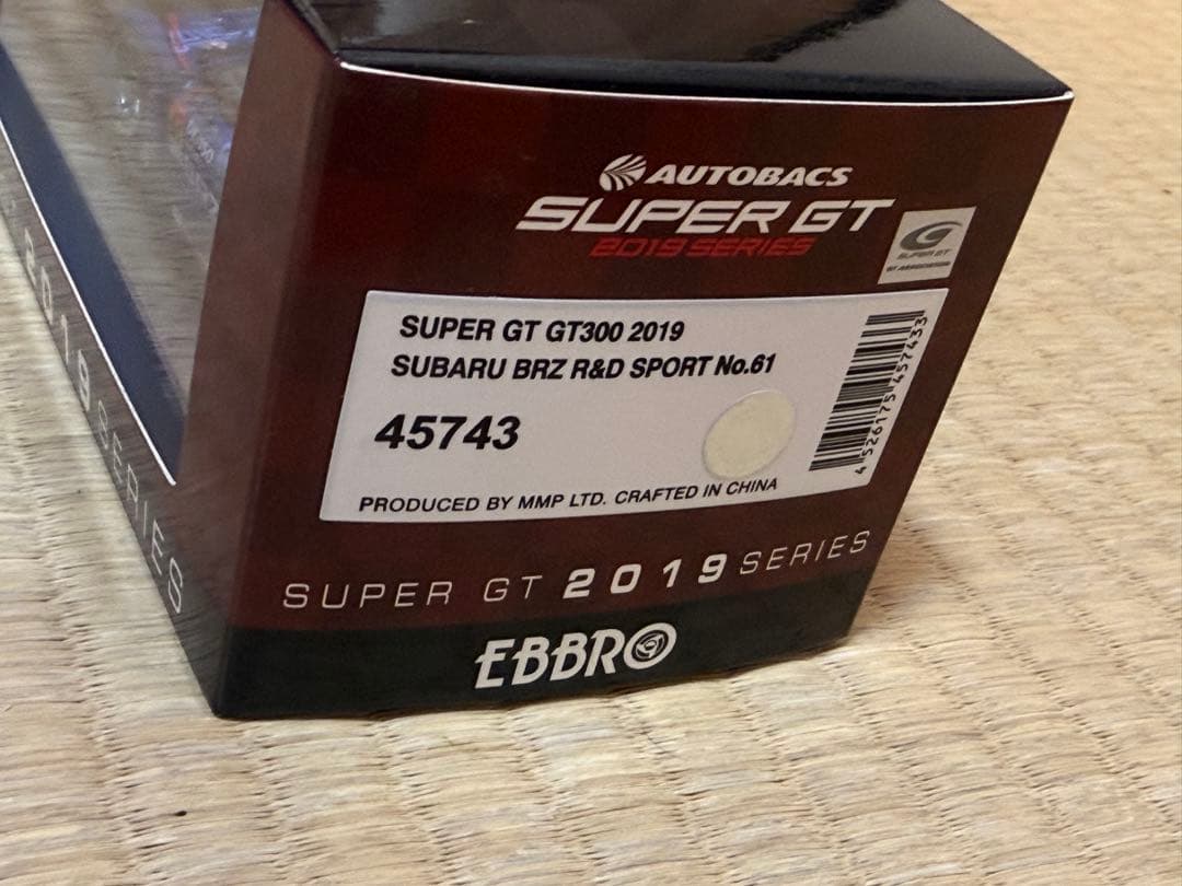 ミニカー EBBRO SUBARU BRZ R&D SPORT No.61 2019