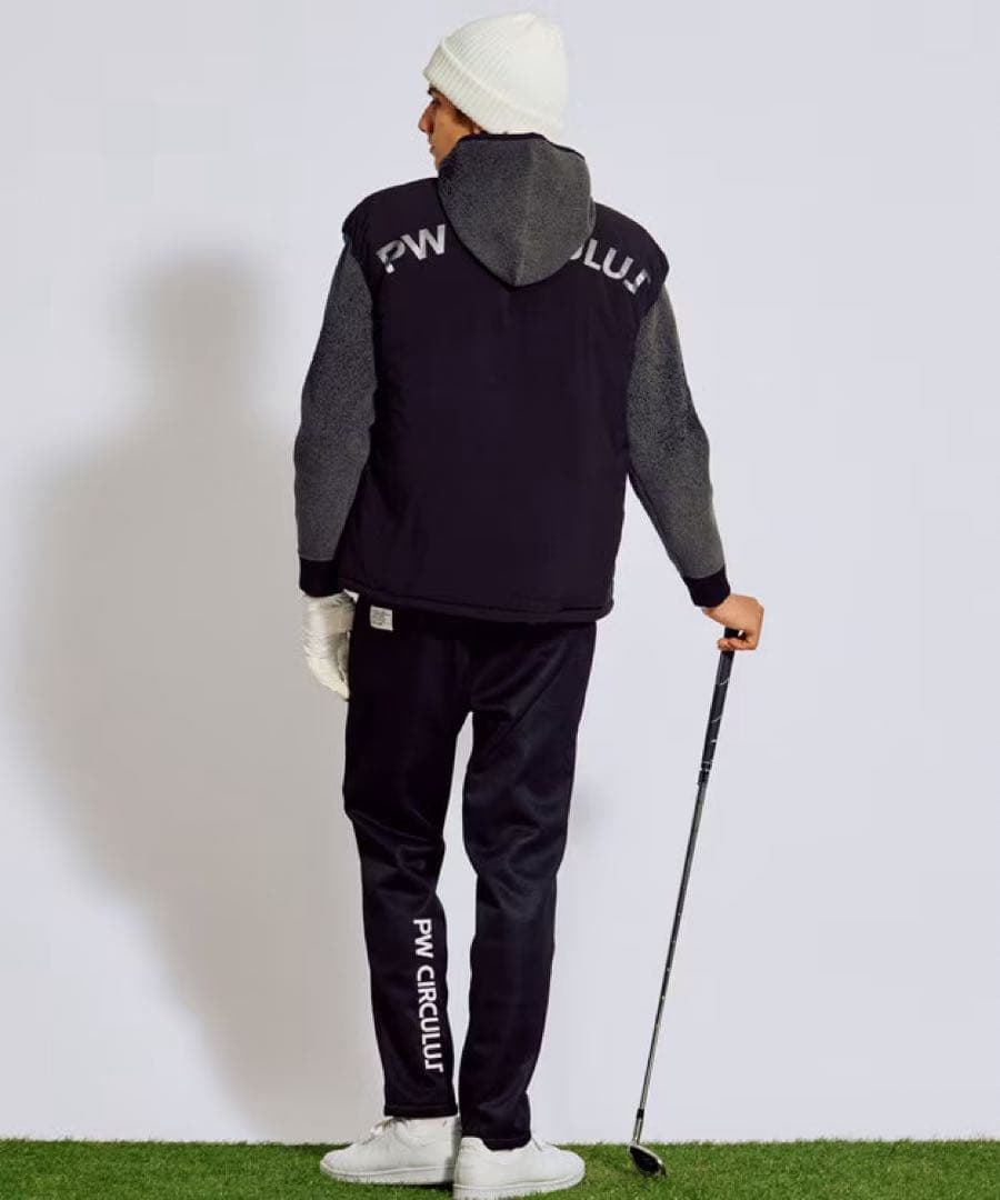 【新品】pw circulus キルティング中綿ベスト ゴルフ