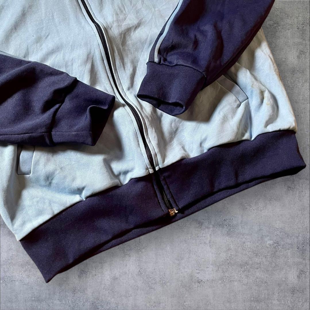 80s 古着adidas チュニジア トラックジャケット トレフォイルロゴ