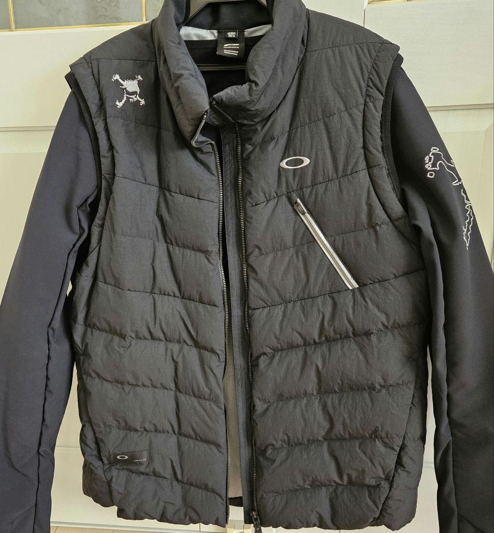 美品！オークリー ゴルフ ウェア メンズ スカル ダウン ジャケット（ＸL)
