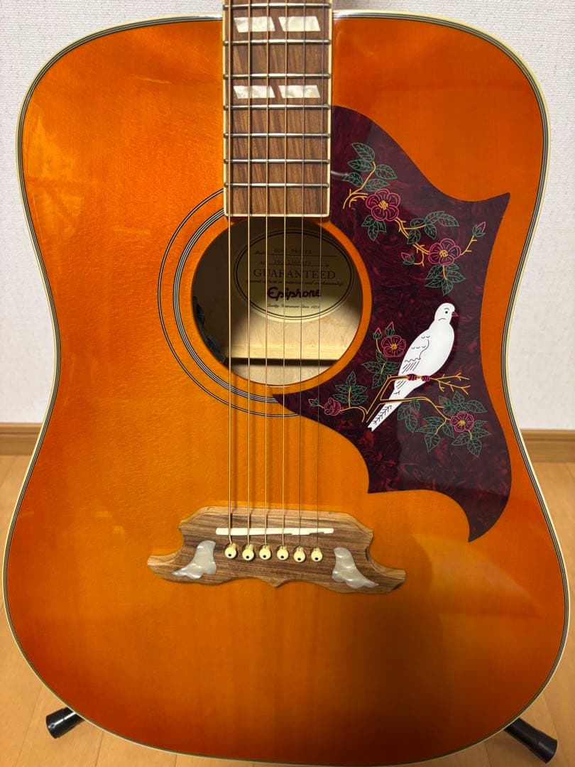 特別値引き‼️程度極上❗️EpiphoneエピフォンDOVE PRO/VB エレアコ