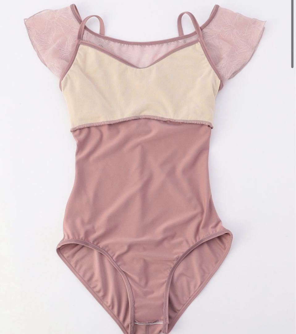 【チャコット】【美品】【新商品】フレンチスリーブレオタードL