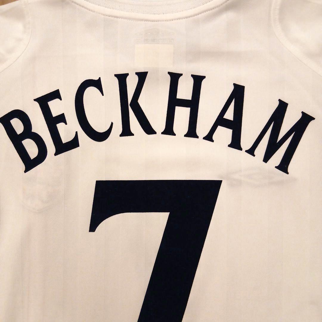 美品　Umbro イングランド代表 長袖ユニフォーム ベッカム 7番