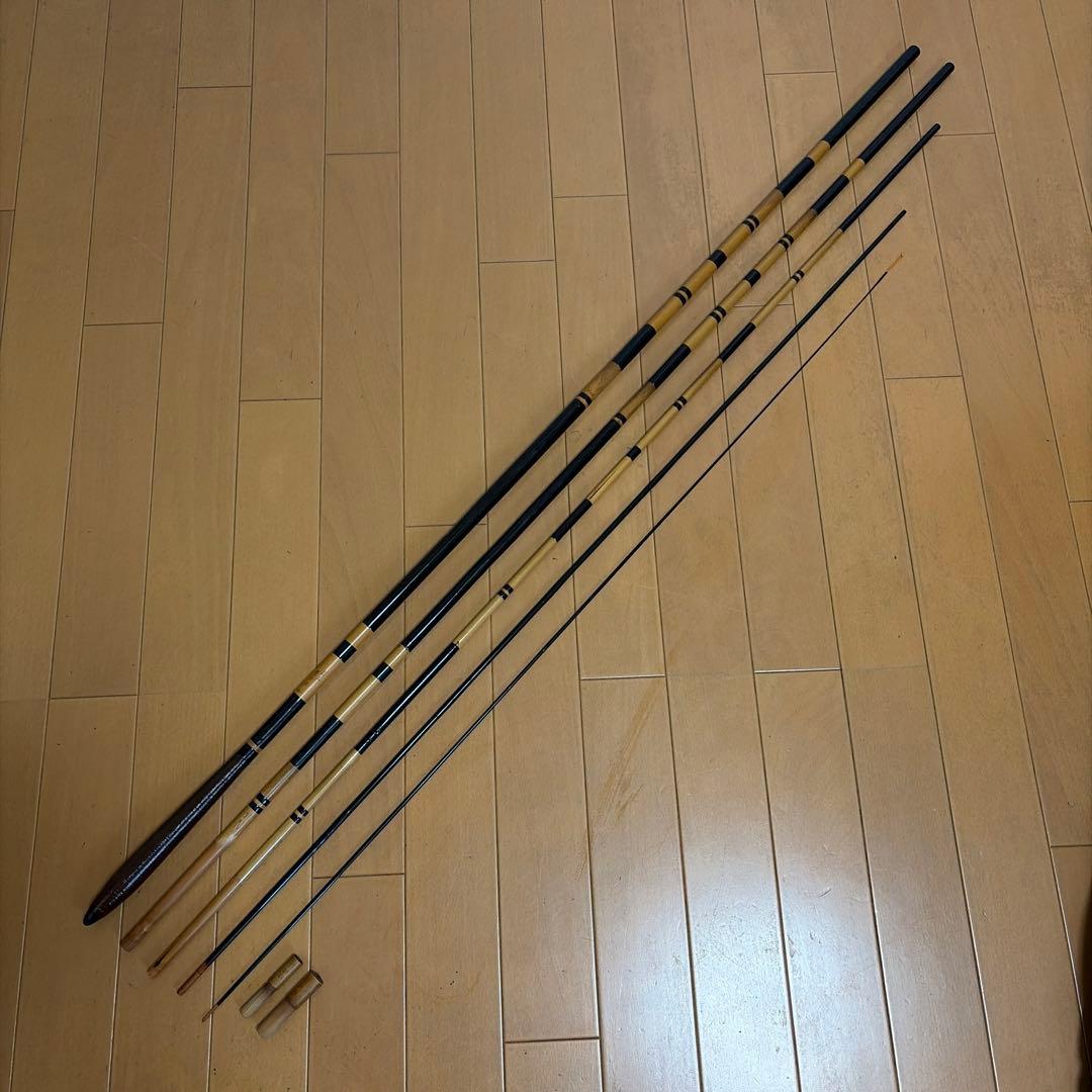 【希少】紀州竹竿　夢坊作　末広　ヘラブナ竿　16尺