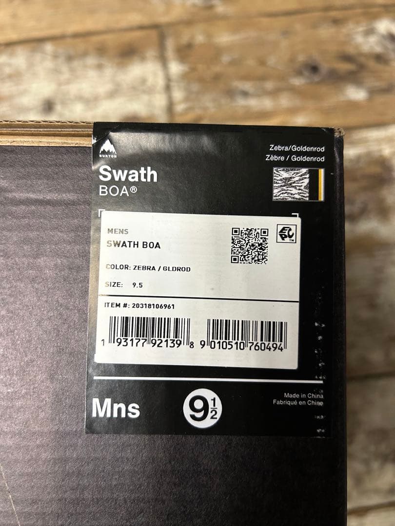 【新品】BURTON Swath BOA 24-25モデル