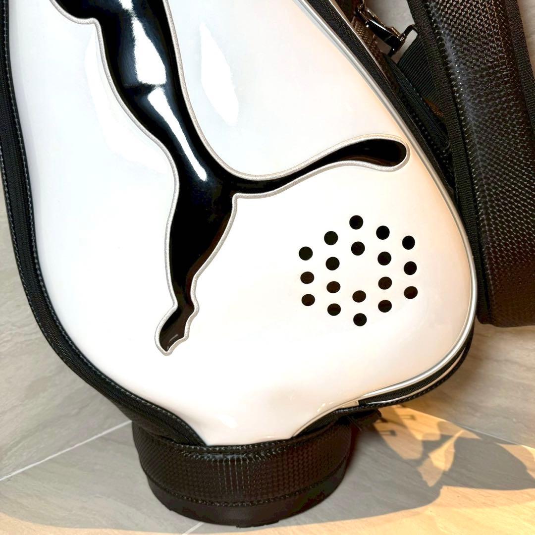 PUMA プーマ　キャディバッグ　8.5型　白／黒