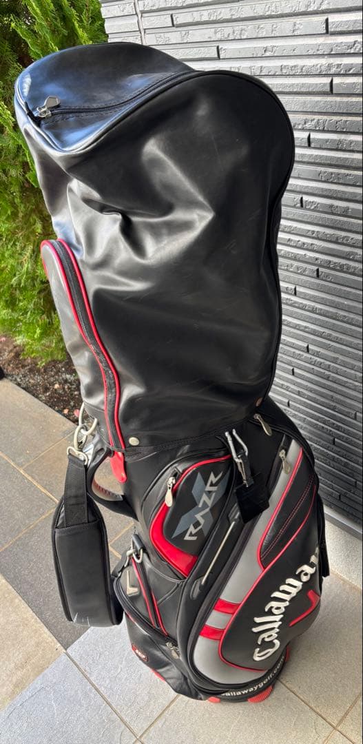 キャロウェイ　Callaway ゴルフバッグ　ブラック&レッド　14分割