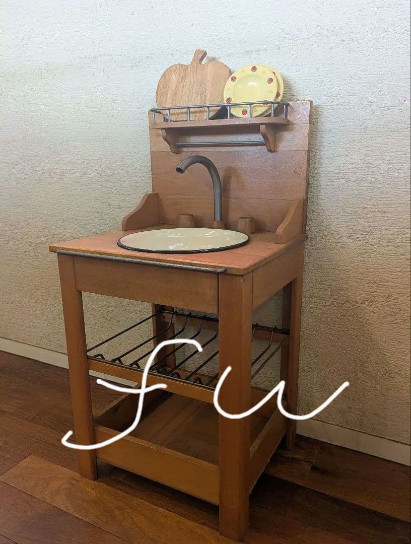 ①フランス Moulin Roty社 ＊ 木製キッチン 流し【セット販売】
