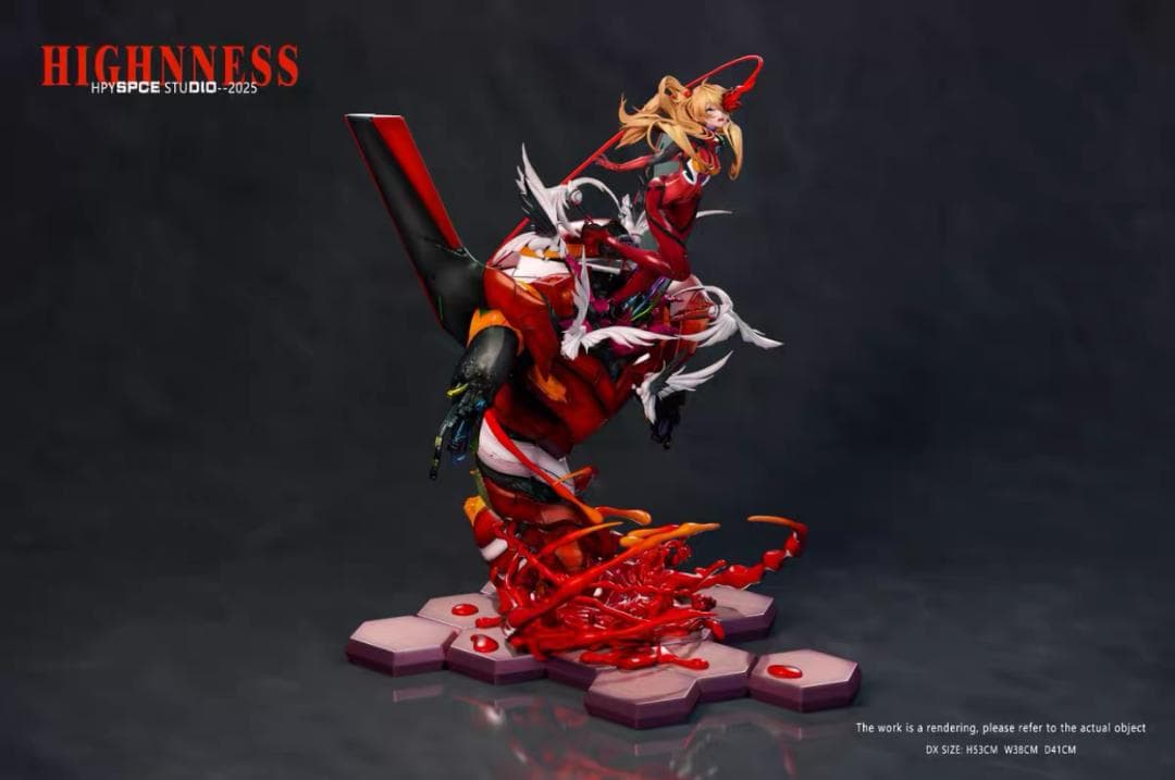 新世紀エヴァンゲリオン アスカ・おひめさま 樹脂 彫刻 フィギュア