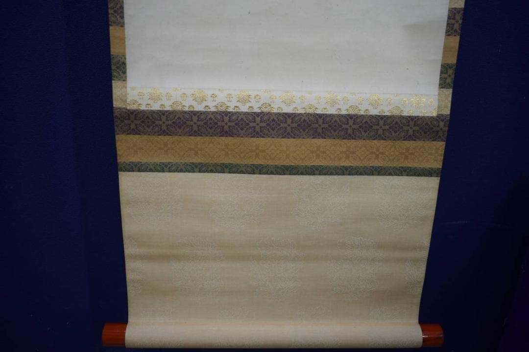 真作/伊勢門水/三河萬歳画賛/人物図画賛/桐共箱付/布袋屋掛軸HJ-695