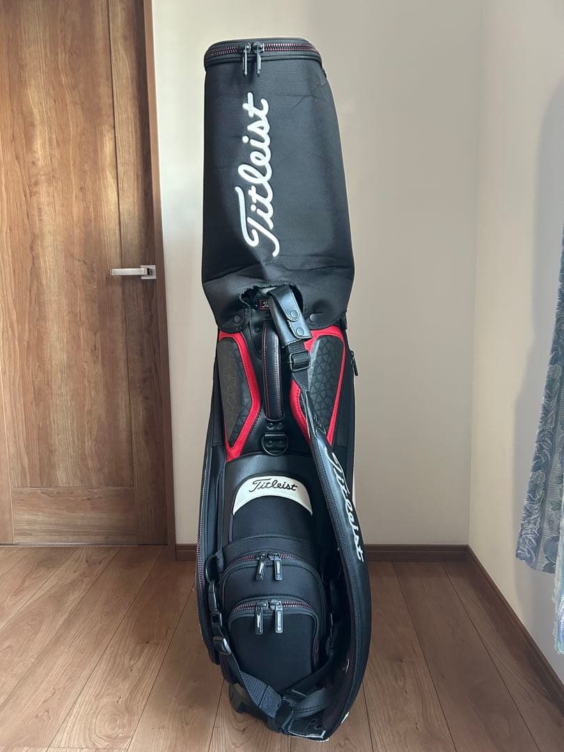 タイトリスト キャディバッグ ツアーモデル TB7SF9 黒赤