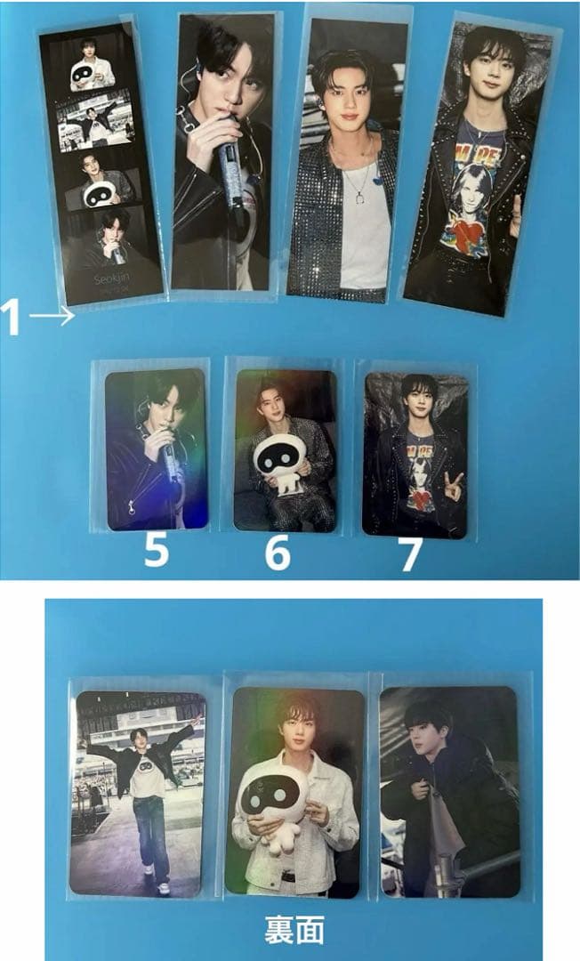 BTS JIN アルバムキーホルダー（4photos）A・B