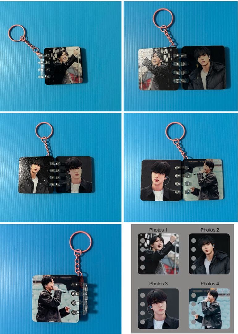 BTS JIN アルバムキーホルダー（4photos）A・B